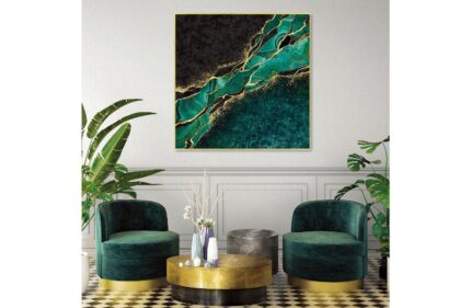 Klaaspilt Malachite dream